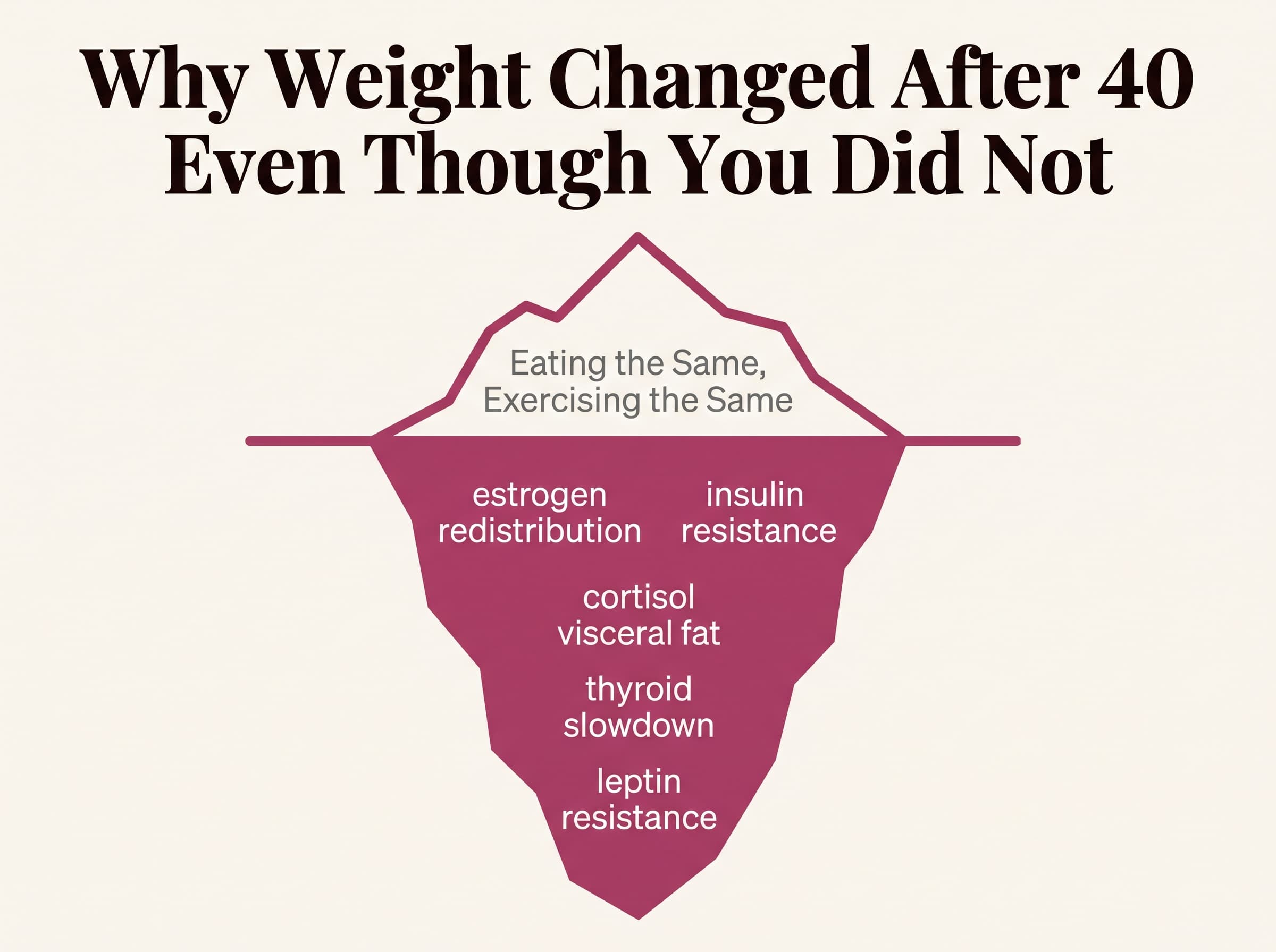 Why Your Weight Changed After 40 Even Though Nothing Else Did